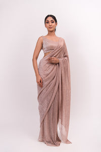 Shenena Sethi shimmer saree