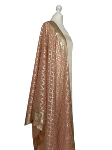 Brocade dupatta unstitched set